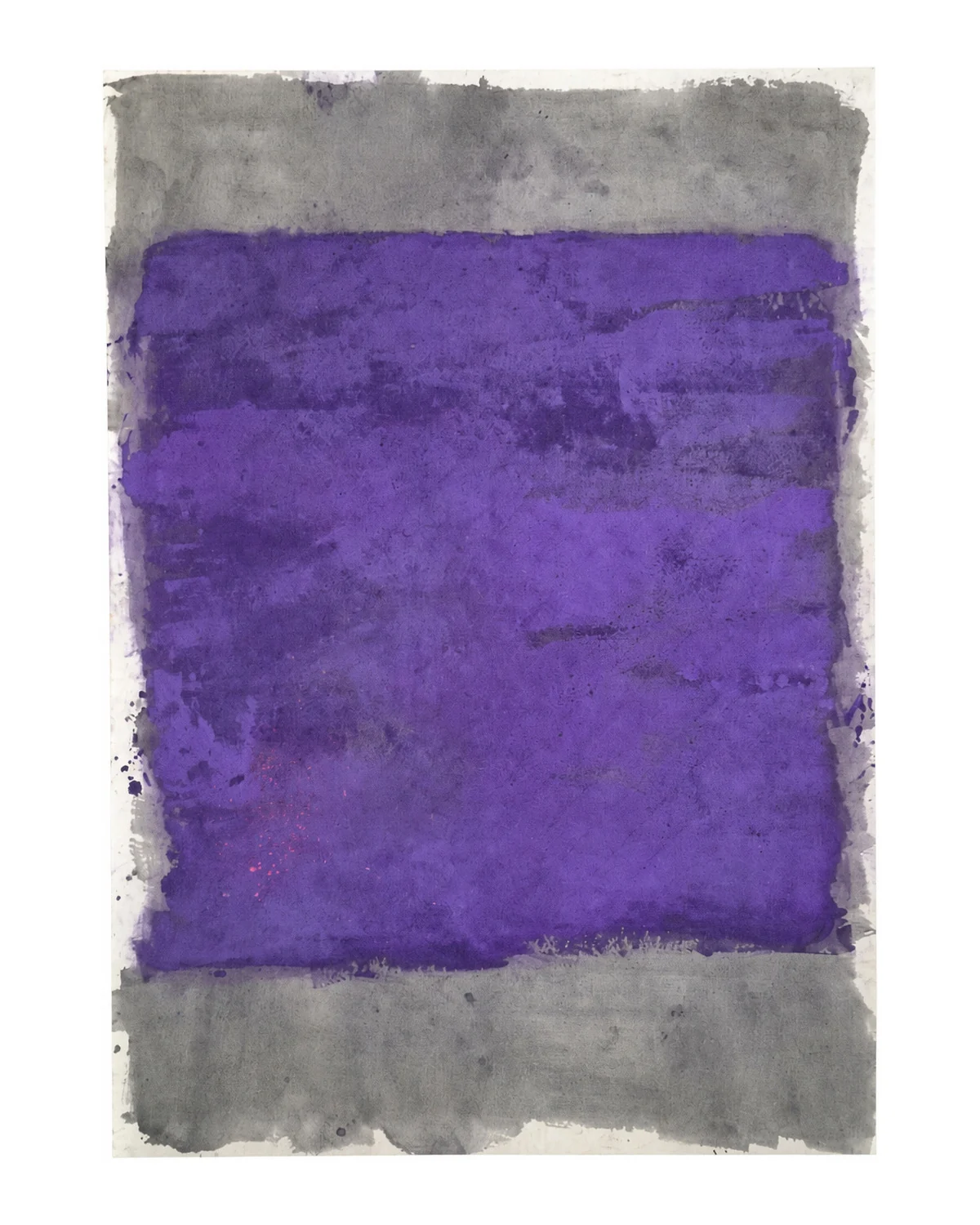 Detalle de Morado sobre plomo con naranja